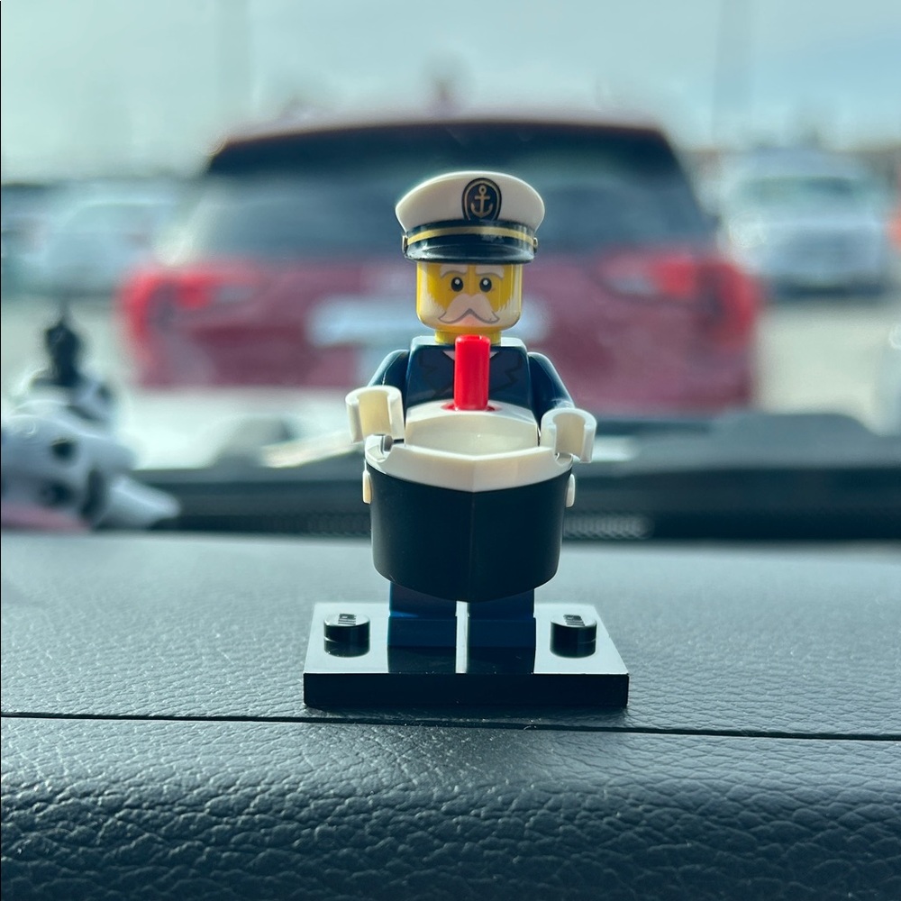 LEGO Captain Minifigure - Blue, White, and Red